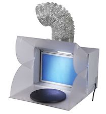 Absauganlage Airbrush Filter Spray Booth Kompressor Airbrushkompressor LED Licht